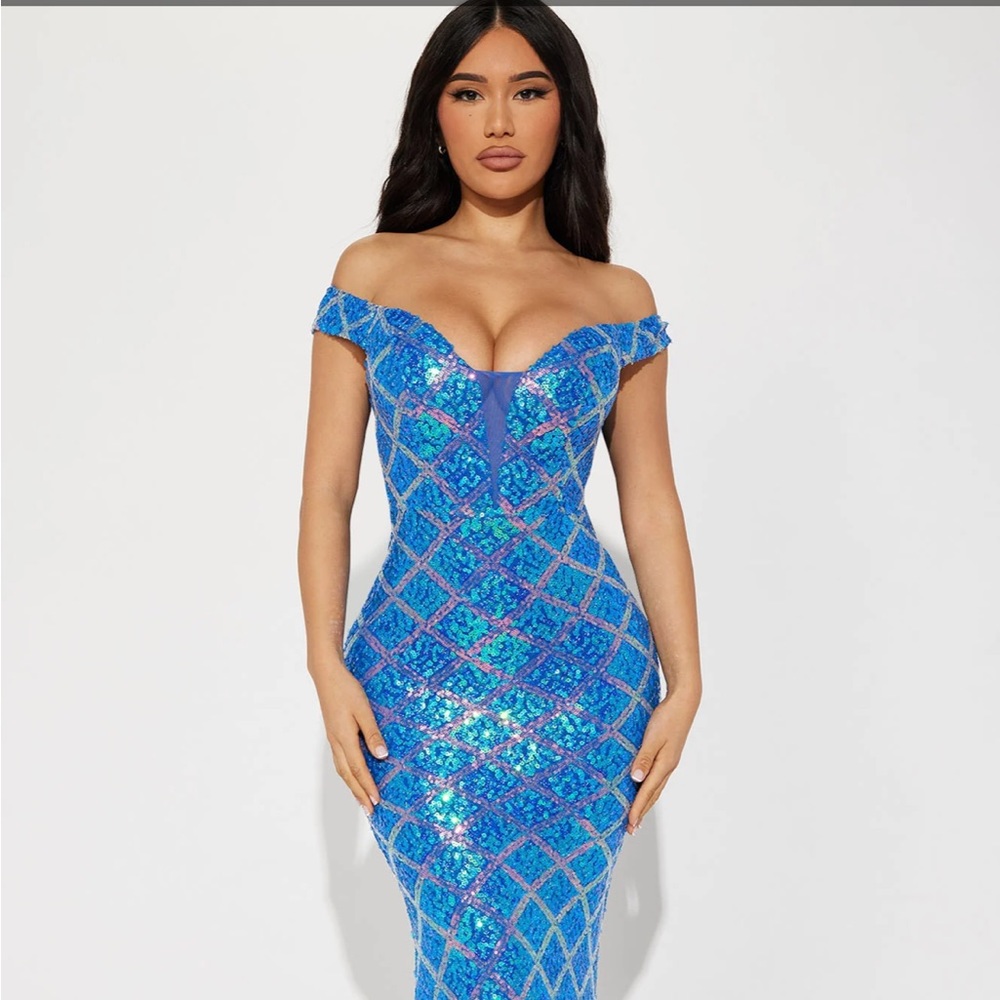 Carley Sequin Dress - Fashion Nova - SMALL